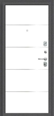 Купить Стальную дверь  Антик серебро Super White Эко шпон ДС Porta R-2 104/П50 Super White IMP-6/Антик Серебро 205*88 Правая в Хабаровске