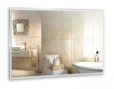 Купить Зеркало Сантана 80*60 - 4 (часы,сенсорный выключатель) Silver Mirrors