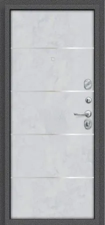 Купить Стальную дверь  Антик серебро Snow Art Эко шпон ДС Porta R-2 104/П50 Snow Art IMP-6/Антик Серебро 205*88 Правая в Хабаровске