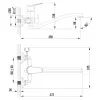 Смеситель Партнер 6553 универсальный в городе Хабаровск