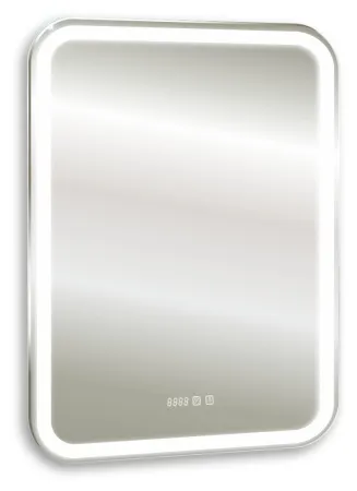Купить Зеркало Мальта нео - 3 55*80 (сенсорный выключатель, подогрев, часы) Silver Mirrors в Хабаровске