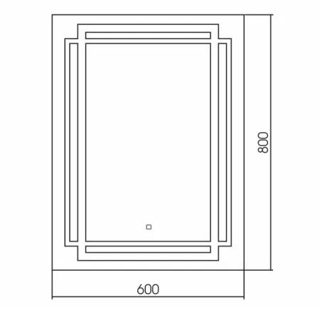 Купить Зеркало  Мадрид 60*80 (сенсорный выключатель) Silver Mirrors в Хабаровске
